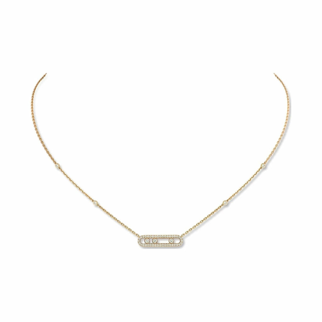 MESSIKA BABY MOVE DIAMOND PAVED NECKLACE