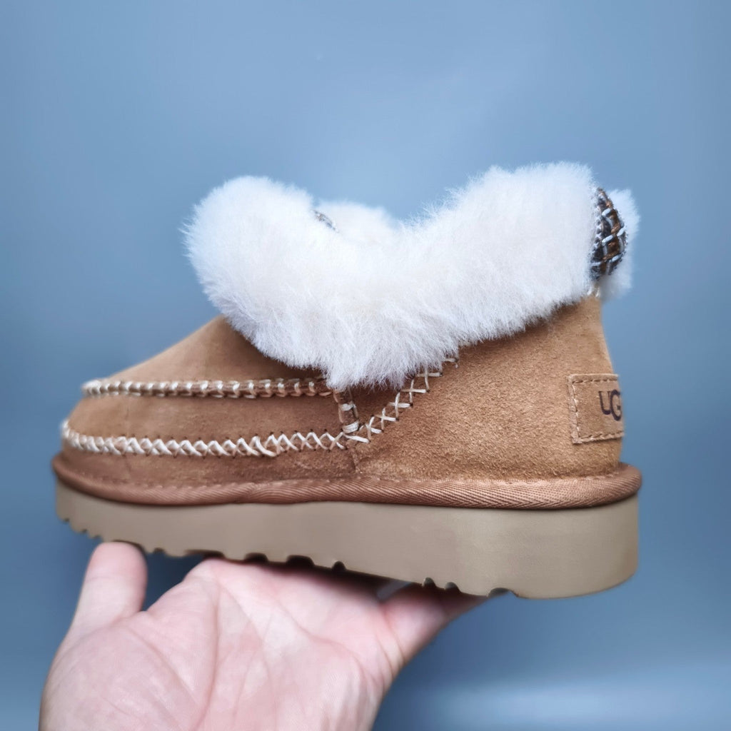 Chestnut Suede Woven Streetwear Shoes — New Arrival | In Stock
