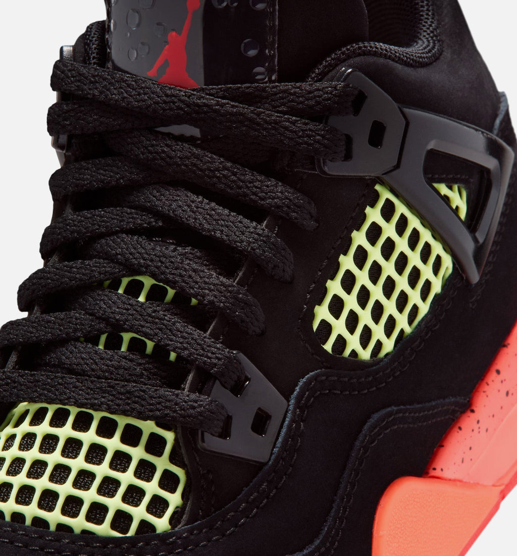 Air Jordan 4 Retro "Black Infrared 23" Little Kids' Shoe – Black/Infrared 23/Bright Mango