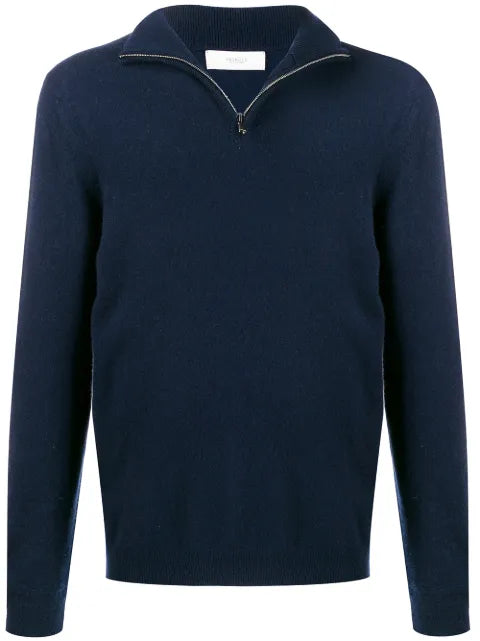 Pringle of Scotland fine knit zip neck sweater