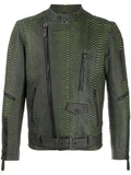 Philipp Plein biker jacket in Luxury leather