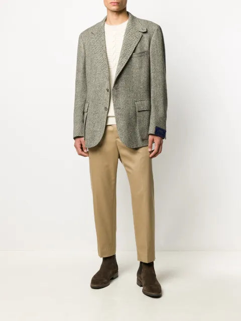 Polo Ralph Lauren herringbone single-breasted blazer