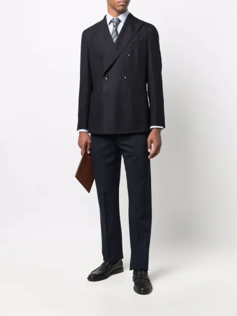 Boglioli double-breasted pinstripe blazer