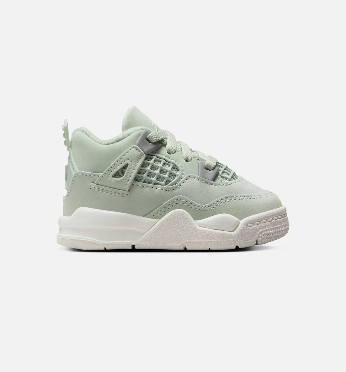 Air Jordan 4 Retro Abundance Infant Sneakers - Seafoam/Sail/Metallic Silver