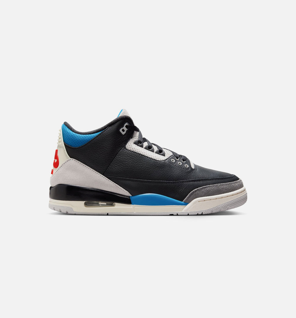 Air Jordan 3 Retro OG Rare Air Men's Lifestyle Shoe – Black/Chile Red/Neutral Grey