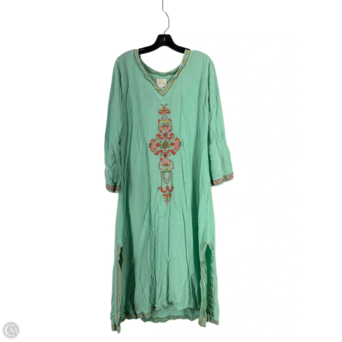 Dress Casual Maxi By Soft Surroundings In Aqua, Size: Mp