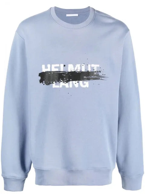 Helmut Lang painted logo-print sweatshirt