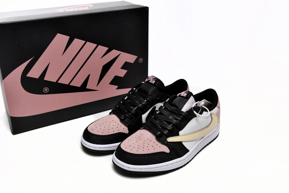 Travis Scott x Air Jordan 1 Low Black Pink Reps Sneaker DM7866-066