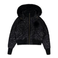 Black DM Quilted Bomber Down Jacket