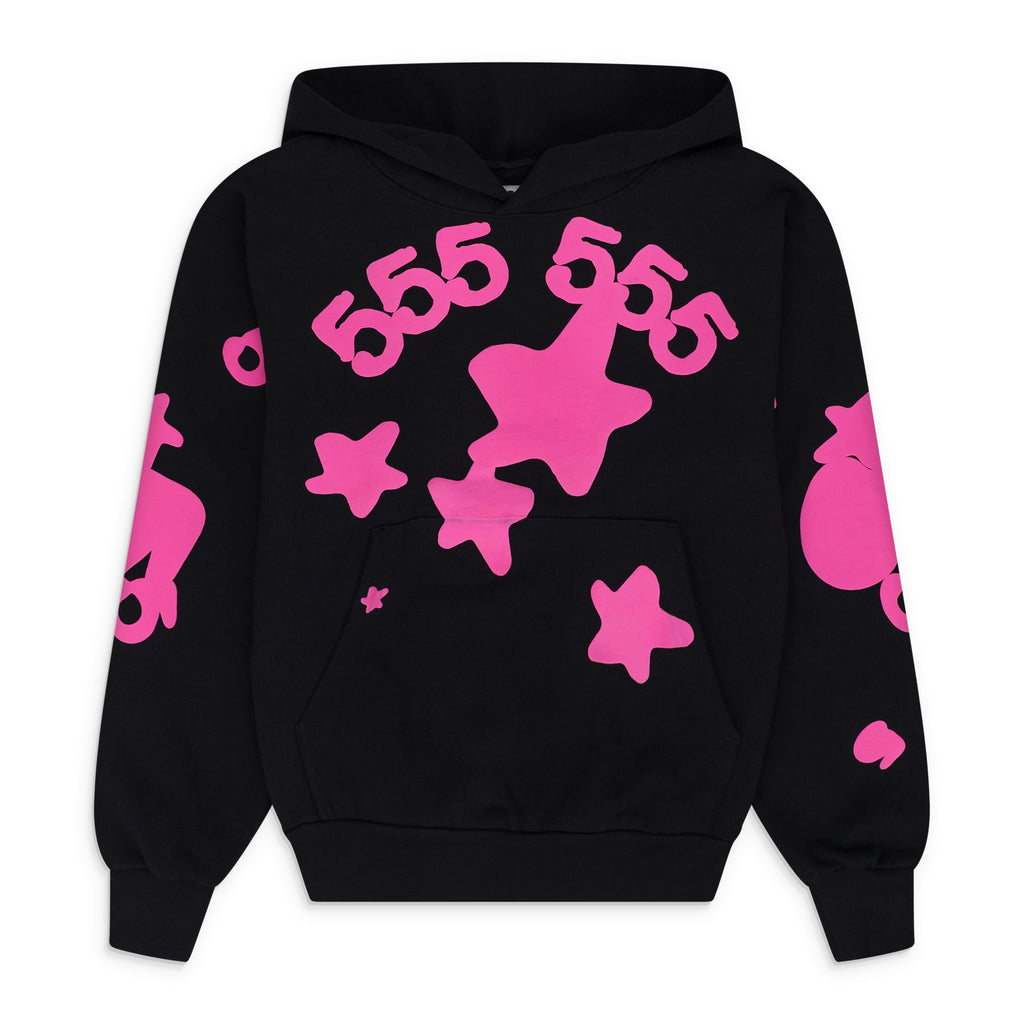 Black/Pink Beluga Angel Number Hoodie