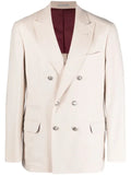 Brunello Cucinelli peak-lapel double-breasted blazer