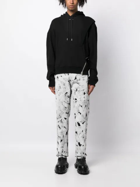 HELIOT EMIL zipped organic cotton hoodie