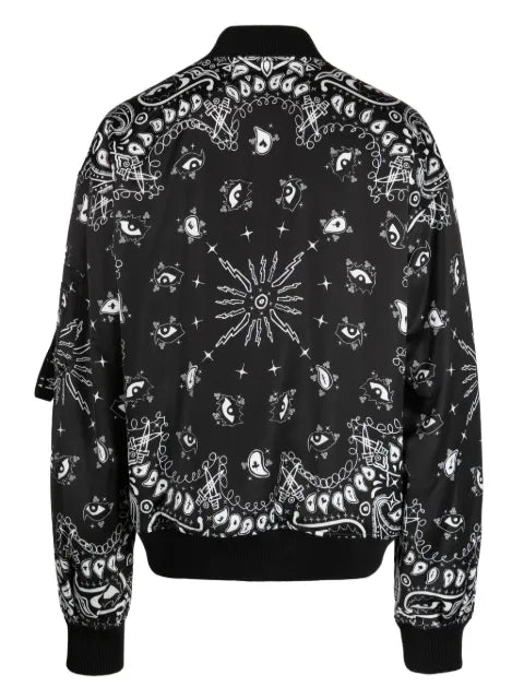 Haculla paisley-print reversible bomber jacket
