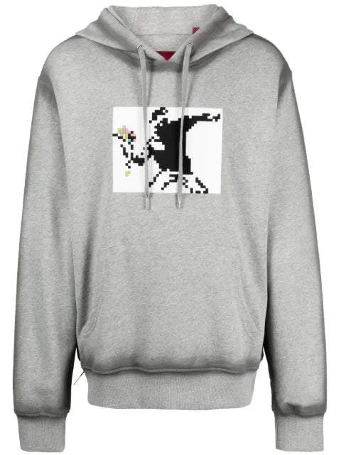 Mostly Heard Rarely Seen 8-Bit Throwing The Bouquet graphic-print cotton hoodie