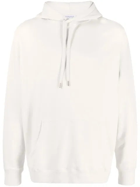 Sunspel drawstring-fastening cotton hoodie
