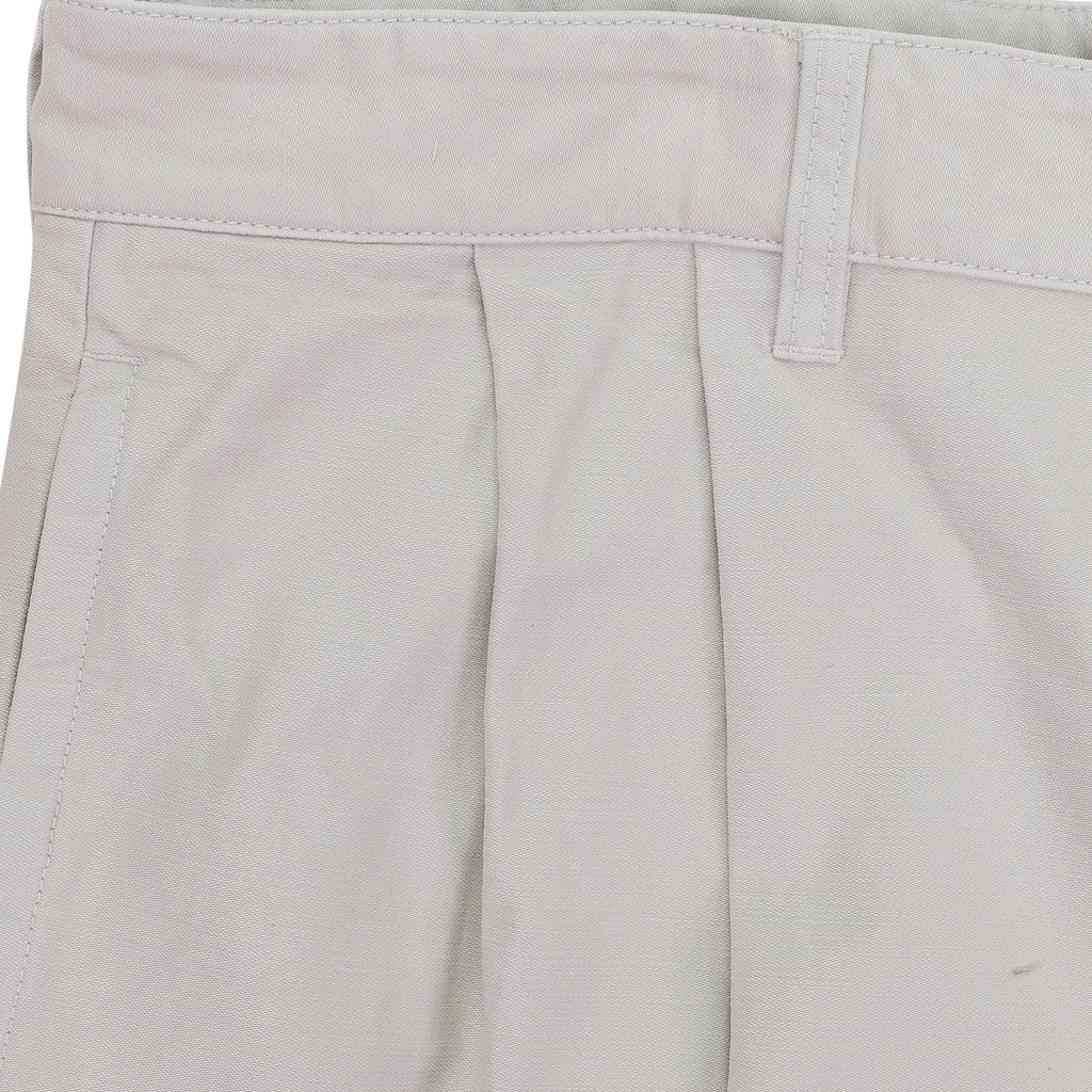 OFF-WHITE DOUBLE PLEATED TROUSERS