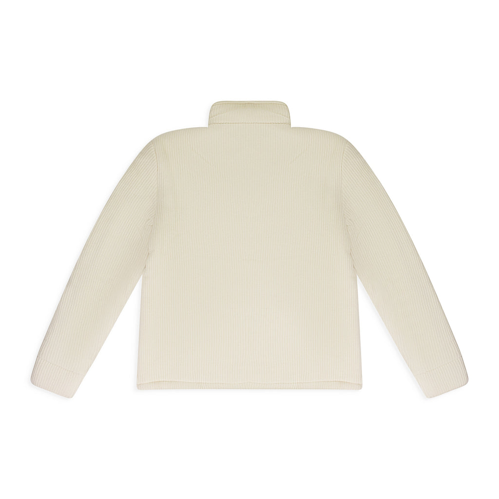 IVORY PUFFED RUGBY BUTTON-DOWN SHIRT