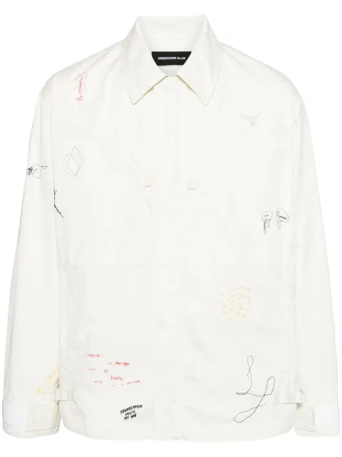 Undercover graphic-print long-sleeved jacket