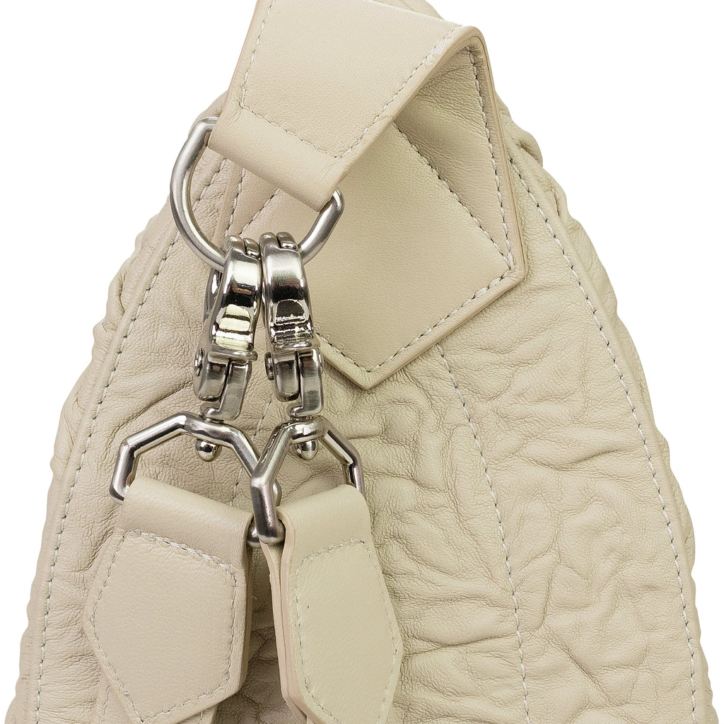 OFF-WHITE EMBROIDERED CROSSBODY BAG