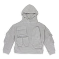 GRAY MULTI POCKET SWEATSHIRT