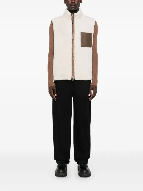 Yves Salomon vest in faux shearling
