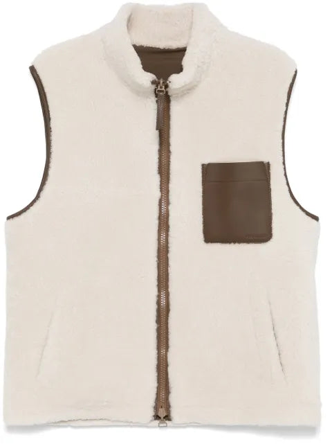 Yves Salomon vest in faux shearling