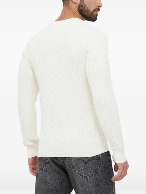 Gant cable-knit crew-neck sweater