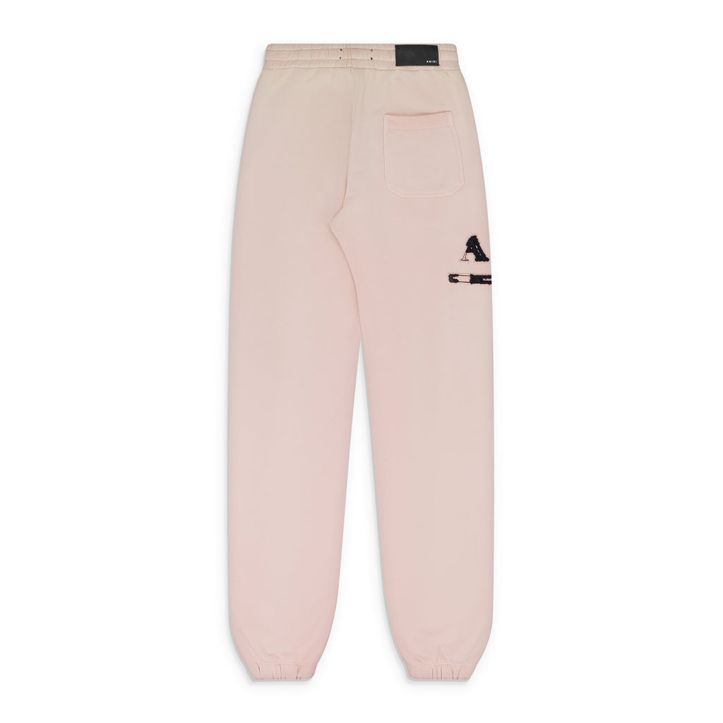 Silver/Pink MA Bar Applique Sweatpant