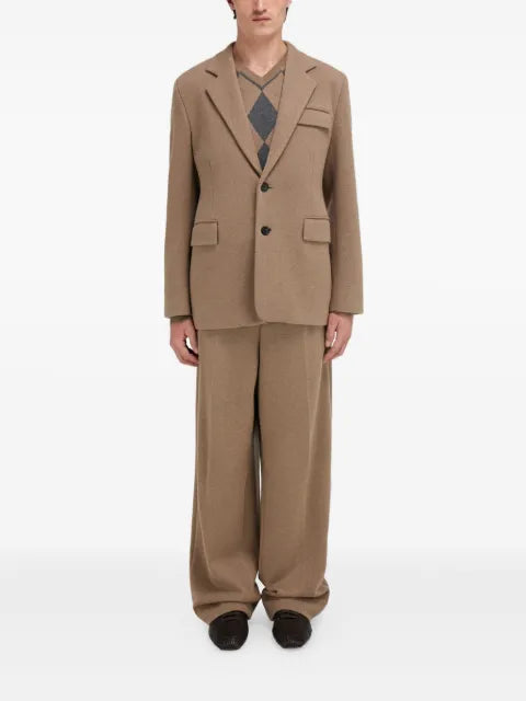 Ferragamo single-breasted flap-pocket blazer