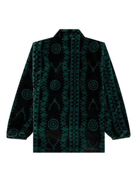 SOUTH2 WEST8 deer-pattern coach shirt jacket