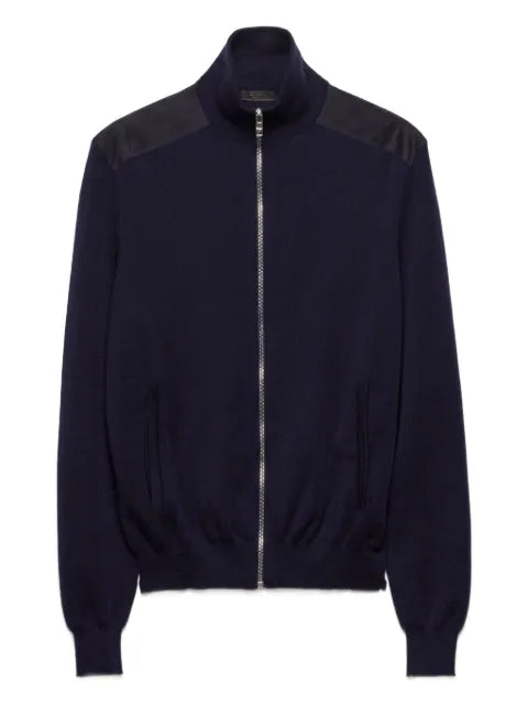 Prada cashmere zipper cardigan