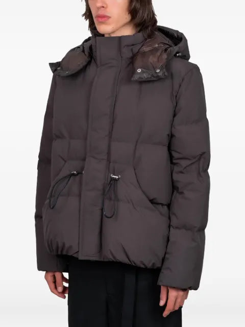 sacai hooded puffer jacket
