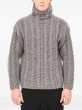Label Under Construction knit-cable turtleneck sweater