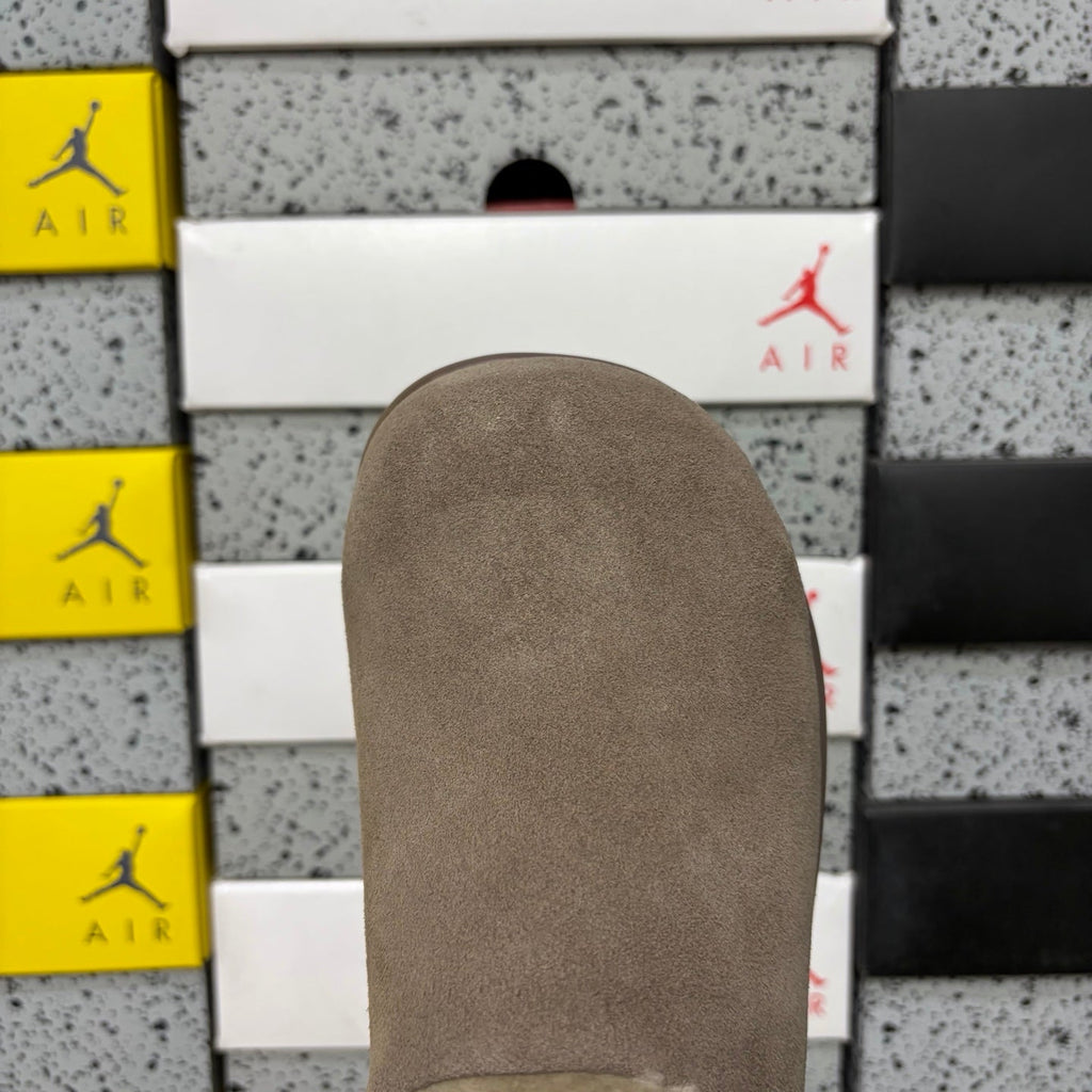 UGG Eversheepskin Mule – Women’s Slip-On Suede Clog with Sheepskin Lining in Taupe