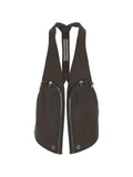 Rick Owens Temple Bauhaus zip-detail gilet