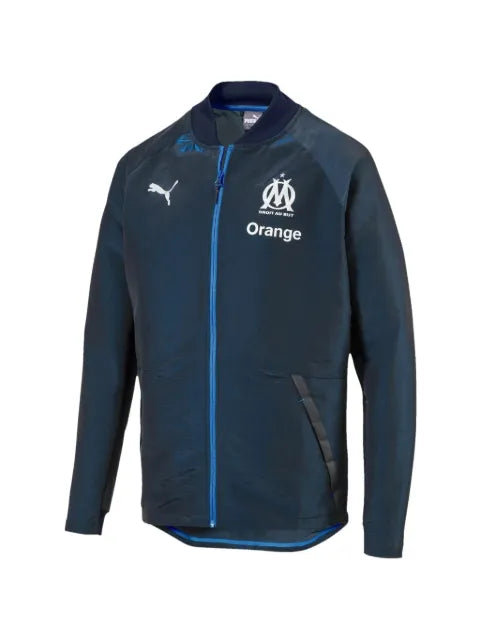 PUMA Olympique de Marseille logo-print jacket