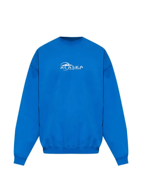 VETEMENTS slogan-embroidered sweatshirt