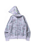 A BATHING APE® Text Code Camo Shark hoodie