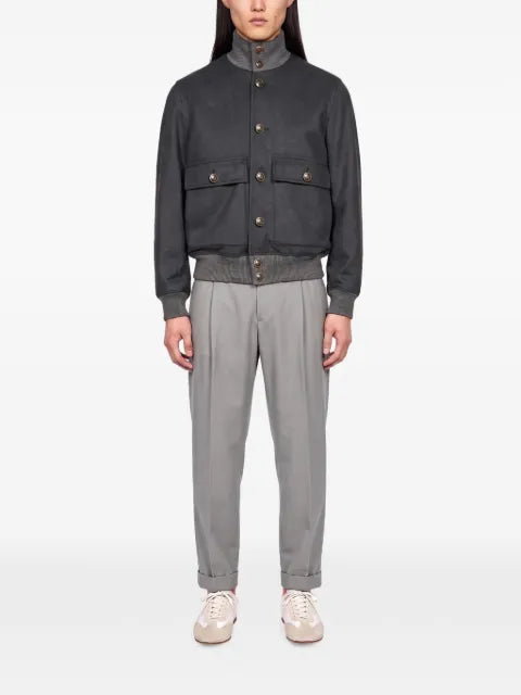 Brunello Cucinelli button-up bomber jacket