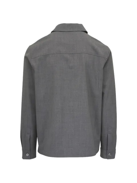 Marco Pescarolo crepe-texture zip-up jacket
