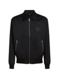 Karl Lagerfeld monogram satin bomber jacket