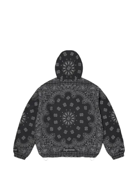 Supreme reflective bandana-print hoodie