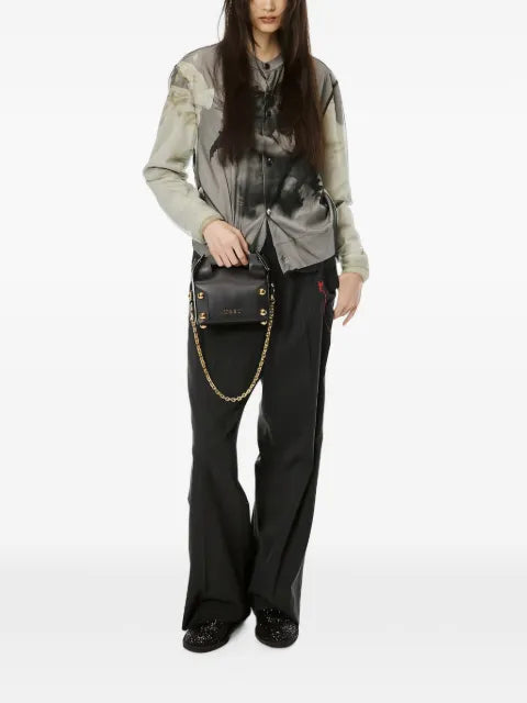 MASU angel-print layered cardigan