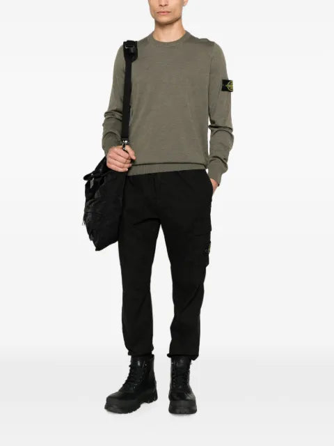 Stone Island light pure rws wool regular fit crewneck sweater