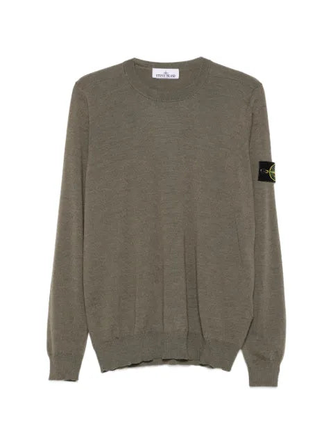 Stone Island light pure rws wool regular fit crewneck sweater