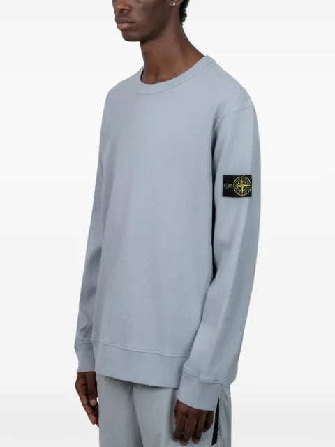 Stone Island 6100017 organic cotton interlock sweatshirt