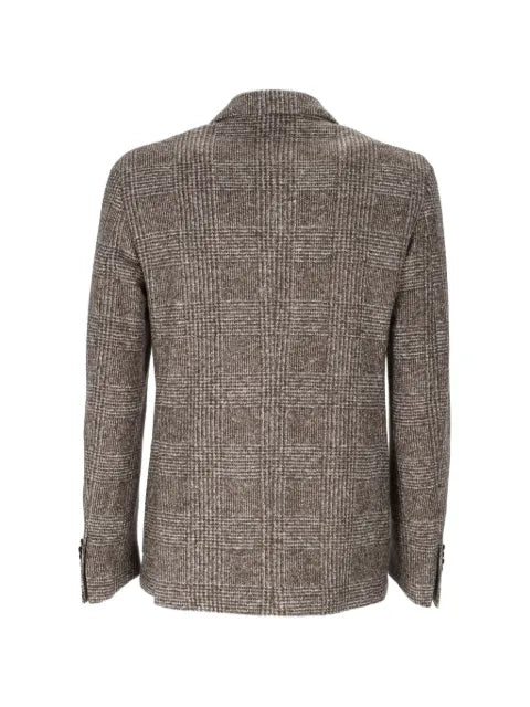 BRANDO double-breasted Prince of Wales-check blazer