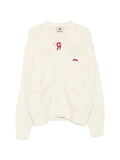 ICECREAM logo-embroidered V-neck cardigan