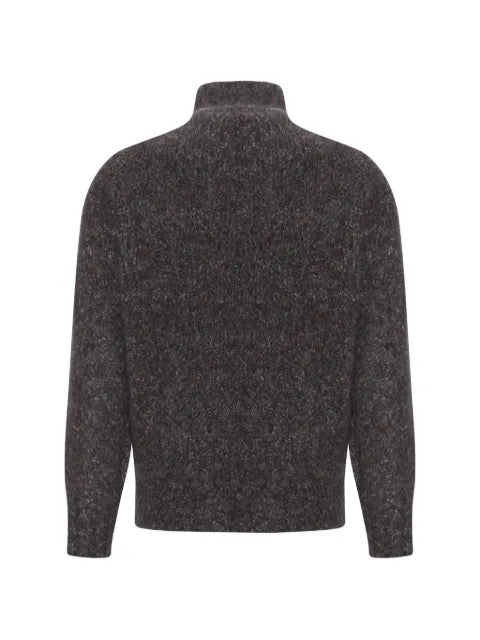 Brunello Cucinelli cashmere and silk high-neck cardigan