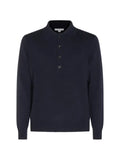 Malo long-sleeve polo-collar sweater
